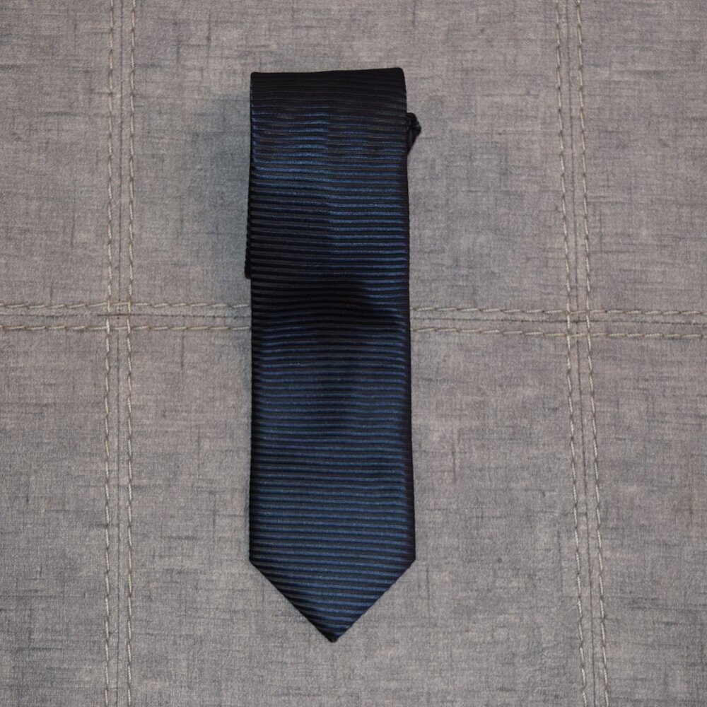 Tucci Firenze Italian Silk Tie – Deep Navy Classic, Boutique Italian Craft
